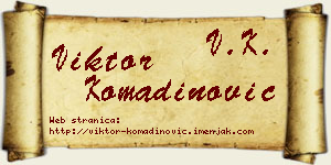 Viktor Komadinović vizit kartica